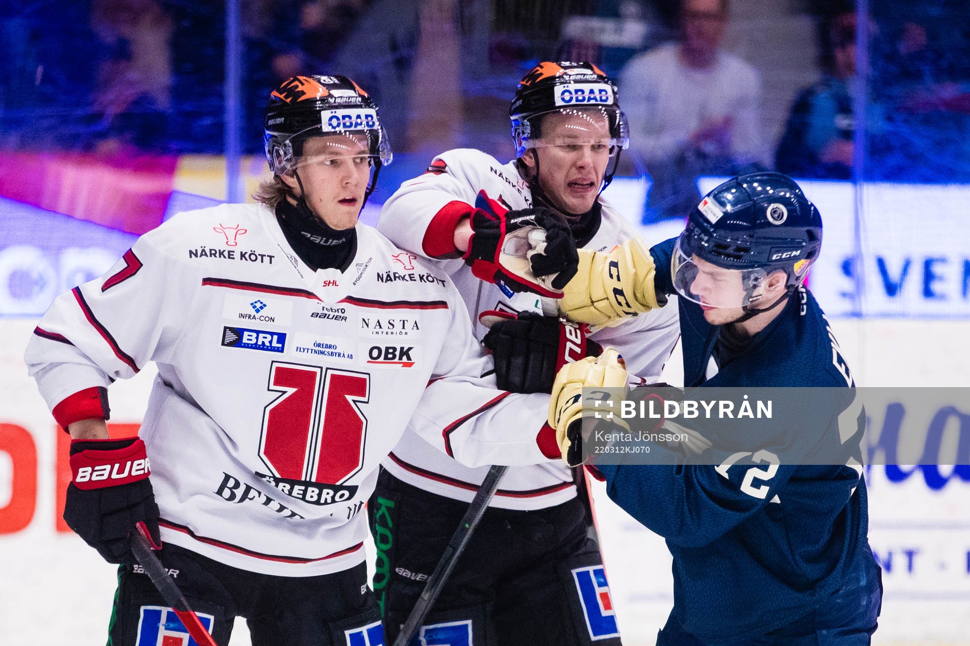 Djurgårdens William Eklund i ett gruff