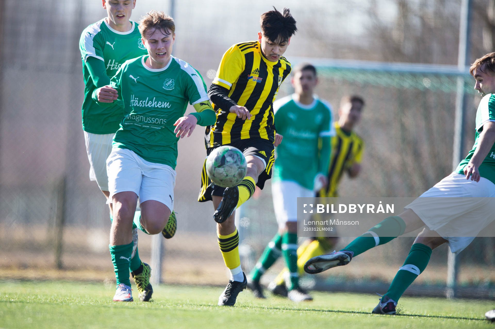 IFK Hässleholms Mustafa Salehi i matchen i DM för U19