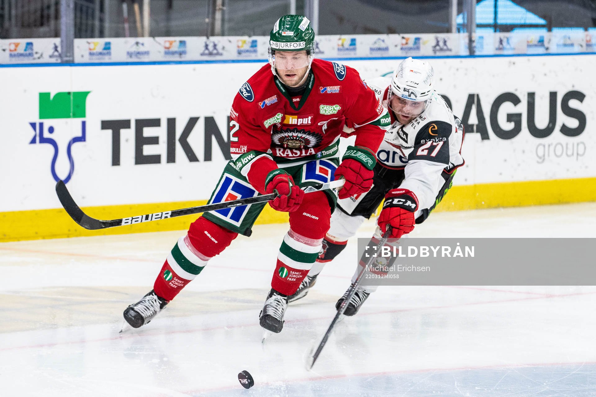 Frölundas Christian Folin och Malmö Redhawks Ponthus
