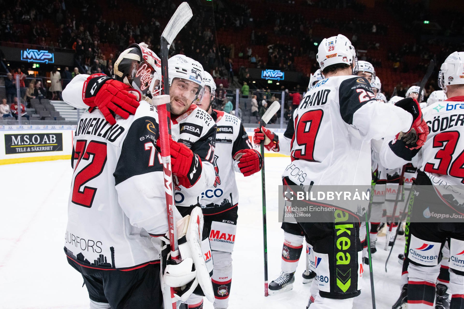 Malmö Redhawks målvakt Daniel Marmenlind och Pathrik