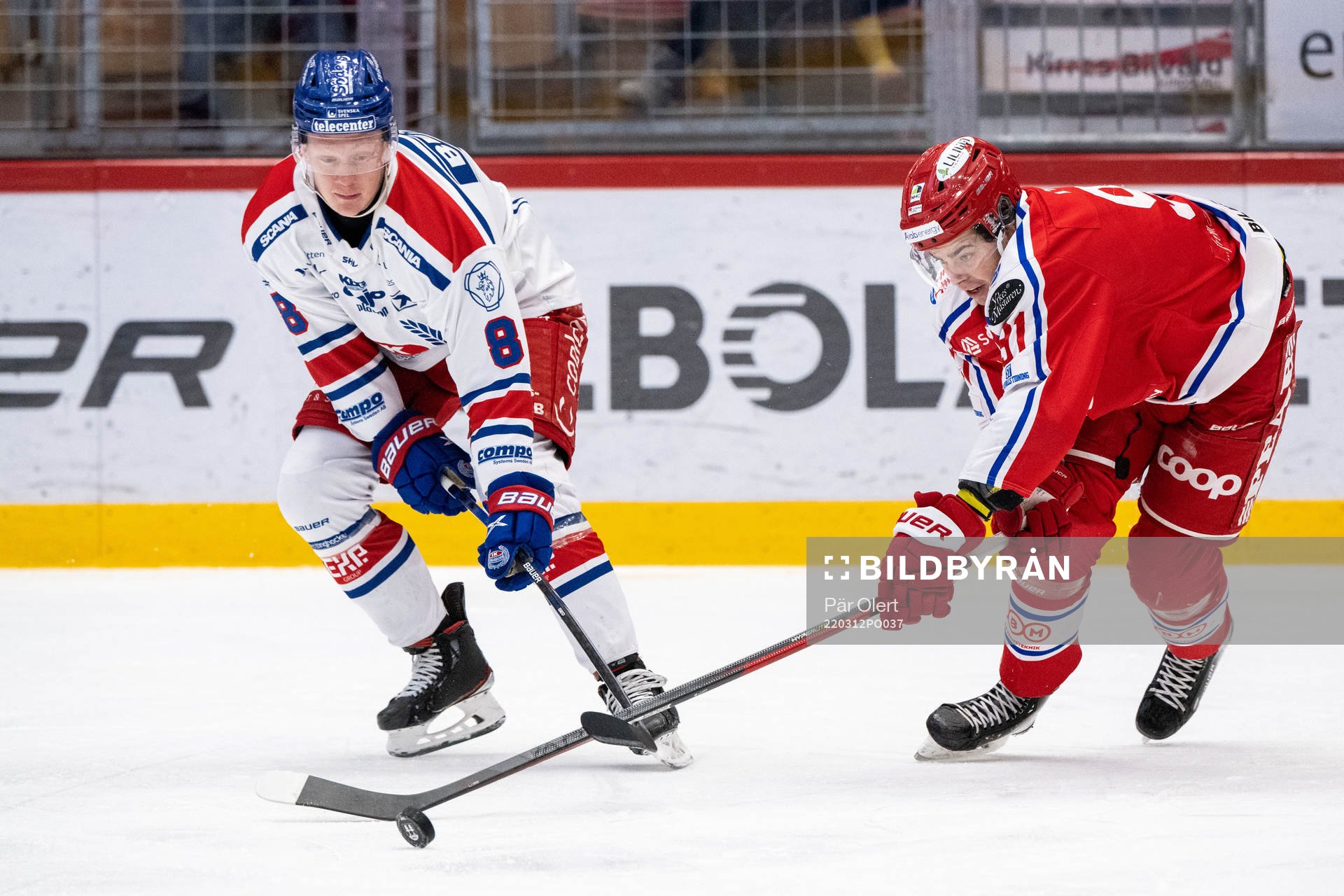 Oskarshamns Fredrik Olofsson och Timrås Viktor Lodin