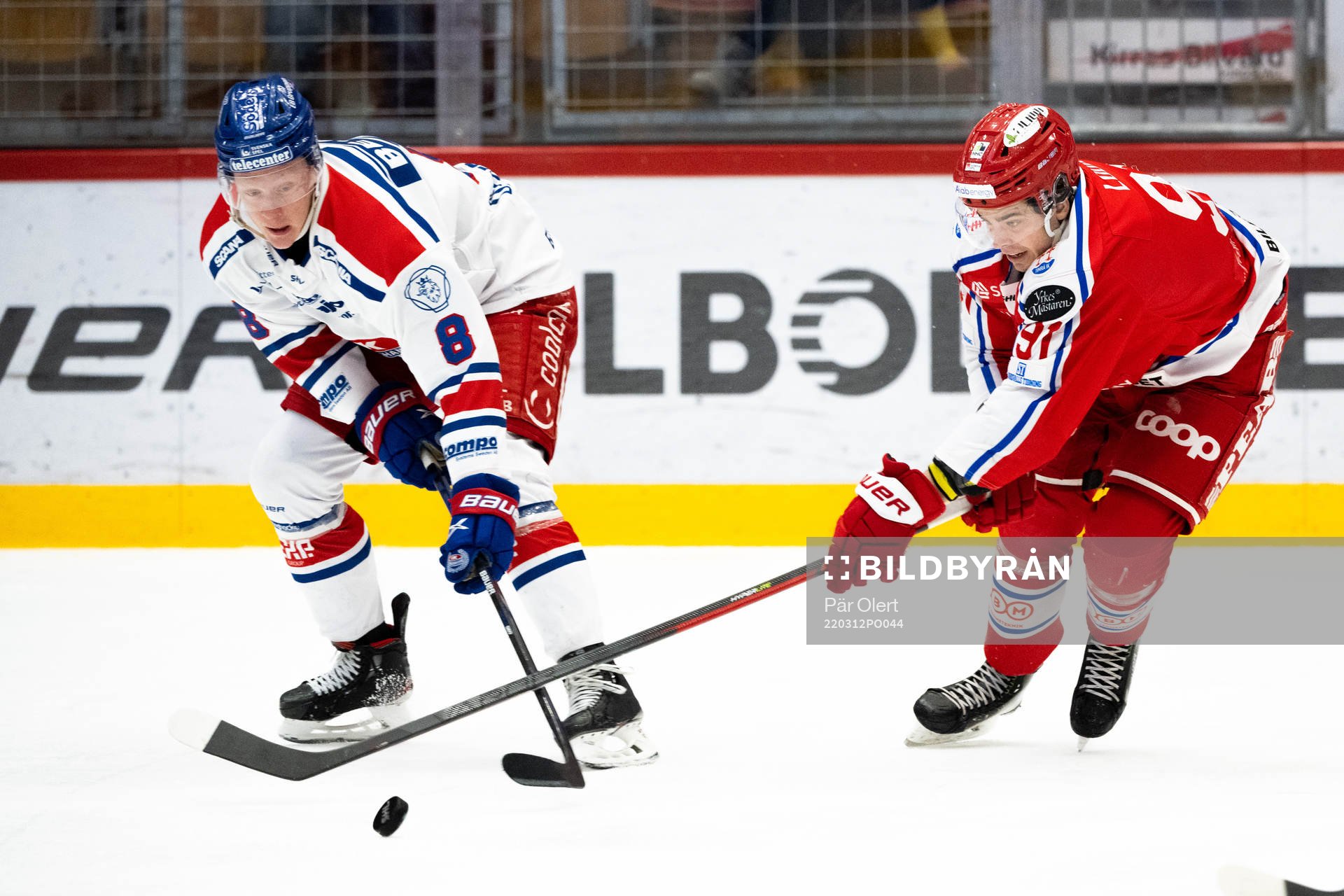 Oskarshamns Fredrik Olofsson och Timrås Viktor Lodin