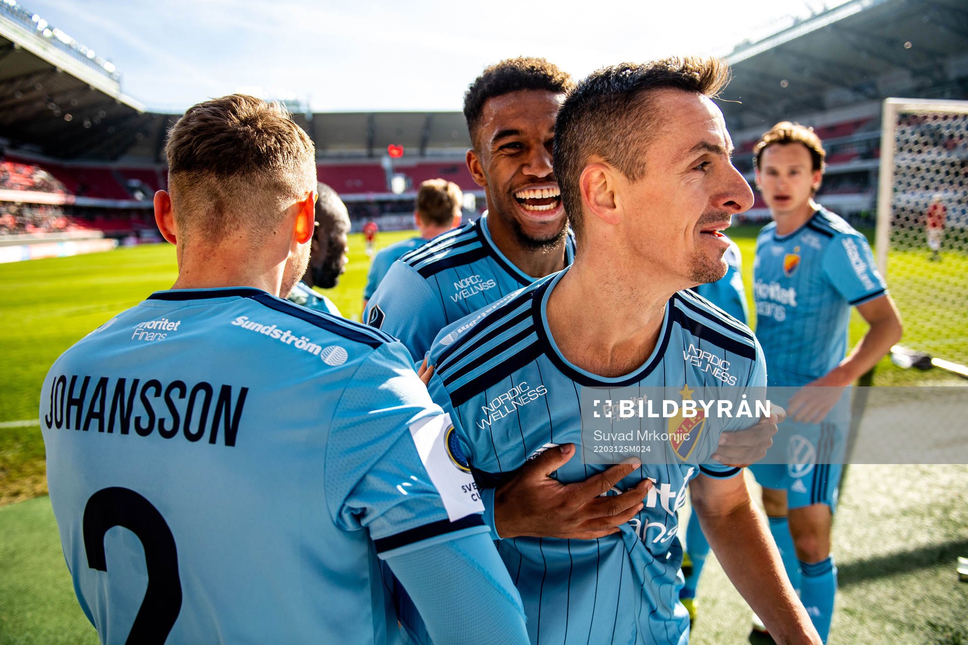 Djurgårdens Haris Radetinac jublar