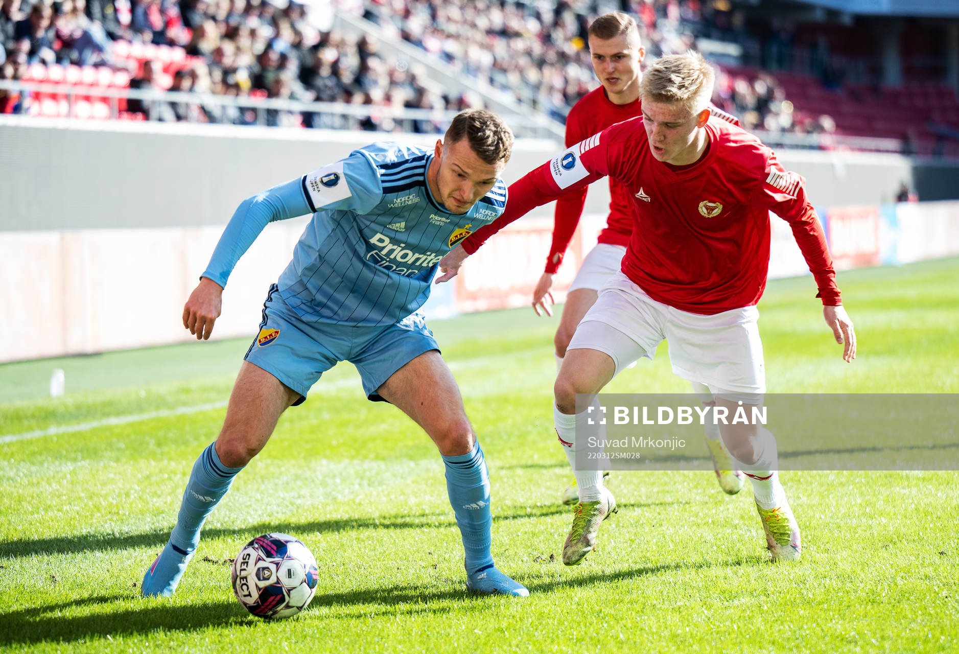 Djurgårdens Piotr Johansson och Kalmars Carl Gustafsson