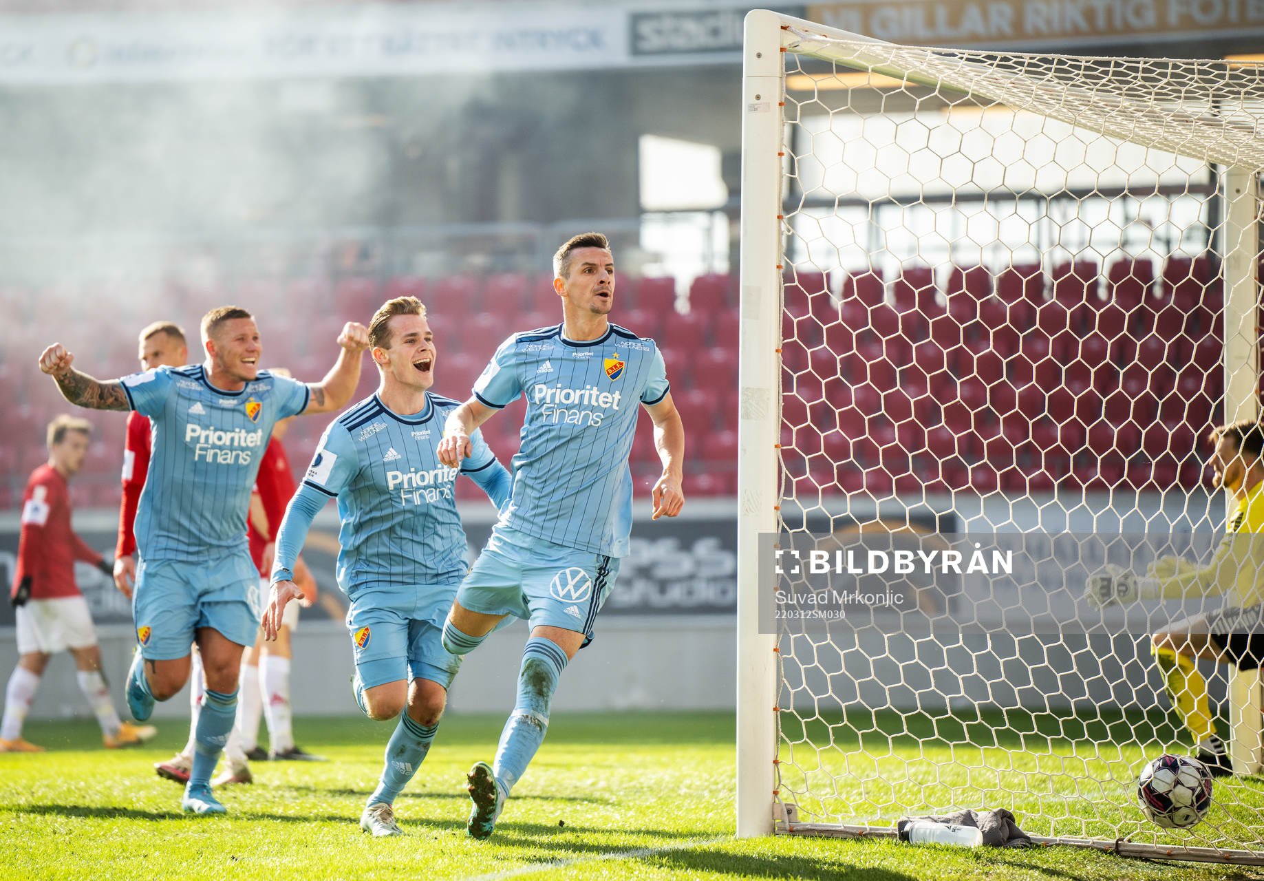 Djurgårdens Haris Radetinac jublar