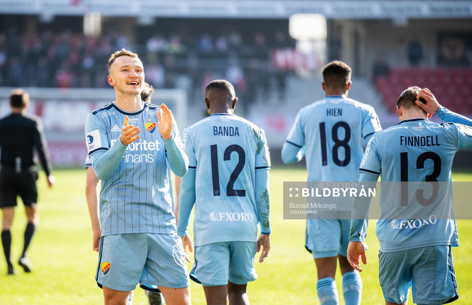 Djurgårdens Piotr Johansson jublar