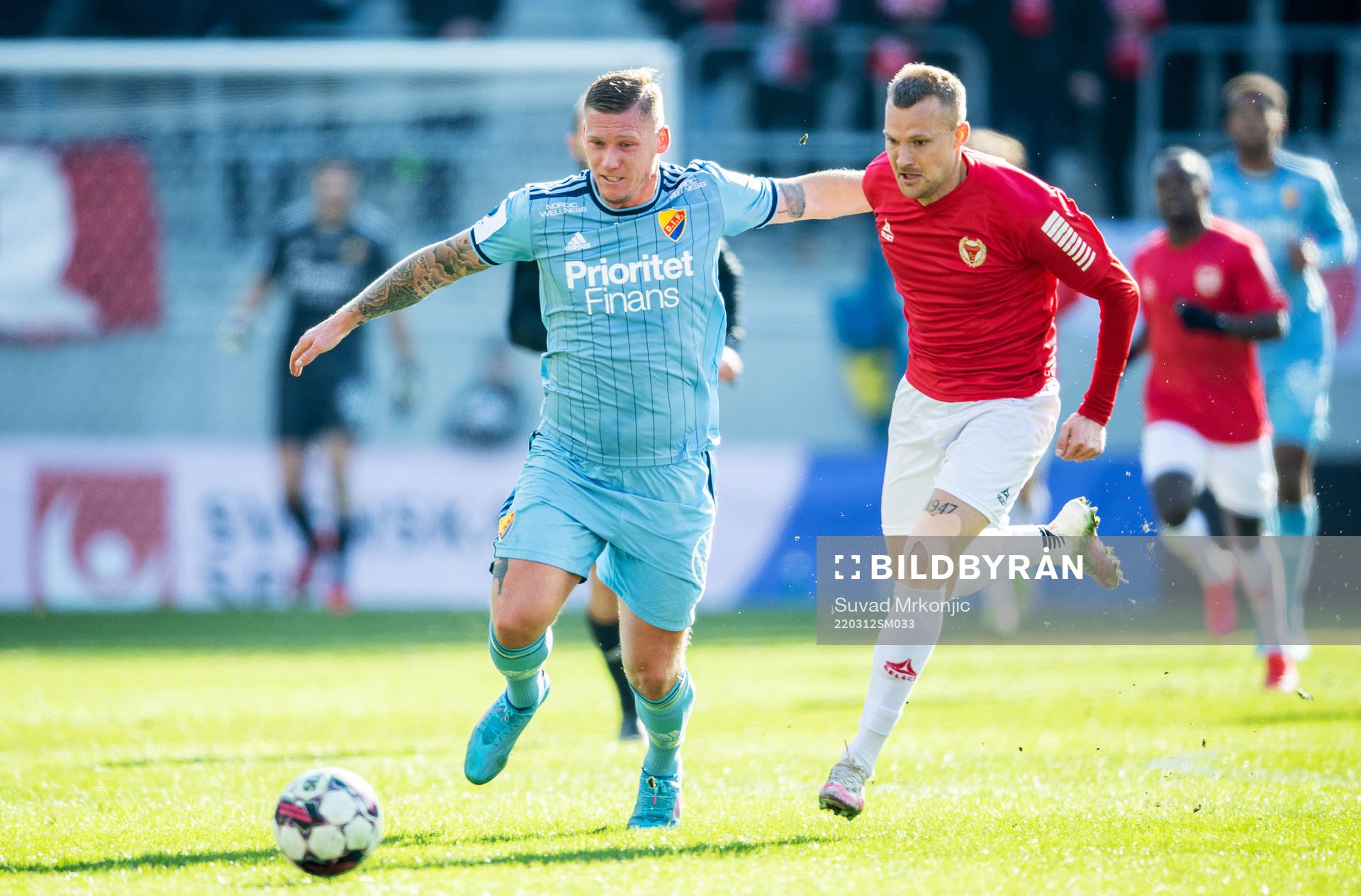 Djurgårdens Victor Edvardsen och Kalmars Rasmus Sjöstedt