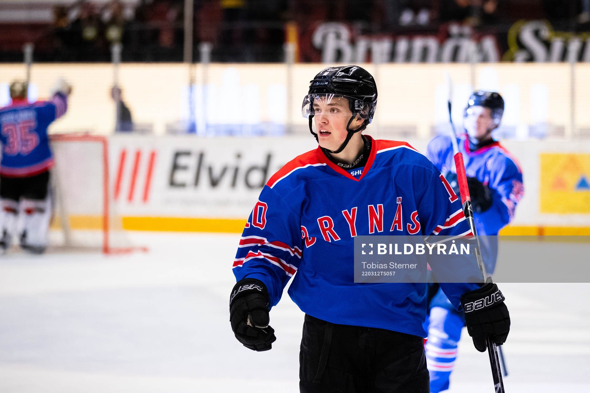 Brynäs Noel Gunler jublar