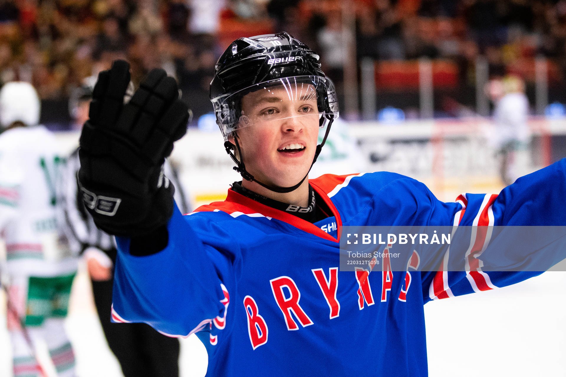 Brynäs Noel Gunler jublar