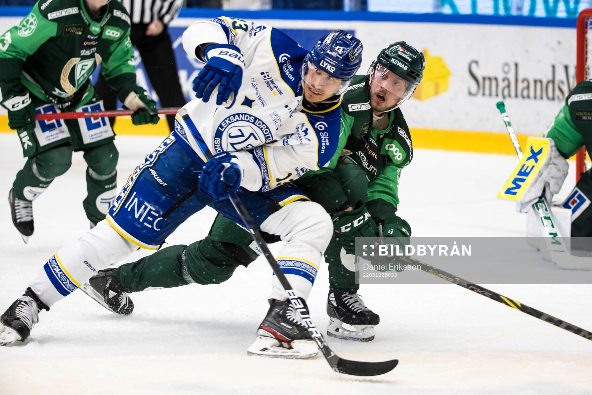 Leksands Jon Knuts och Färjestads Jacob de la Rose
