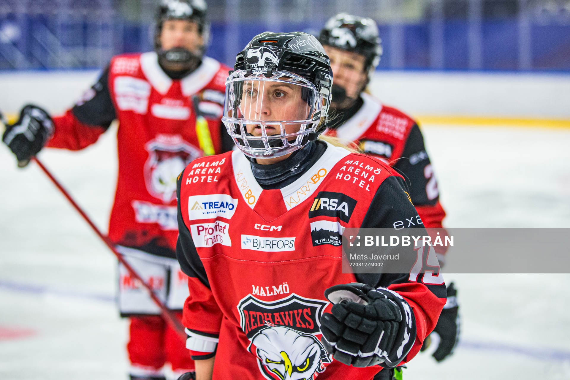 Malmö Redhawks Josephine Asperup jublar