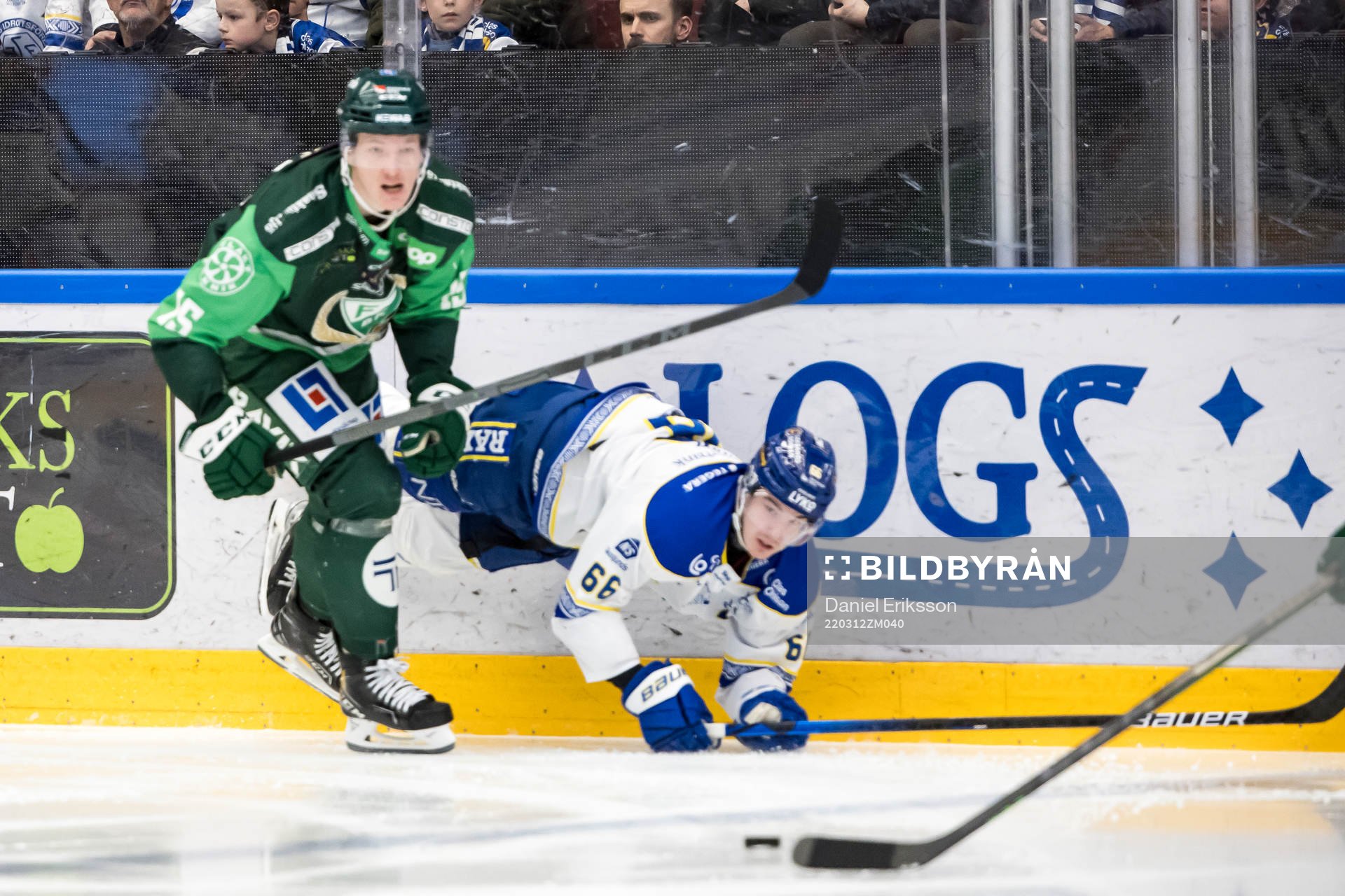 Färjestads Martin Johansson och Leksands Nils Åman