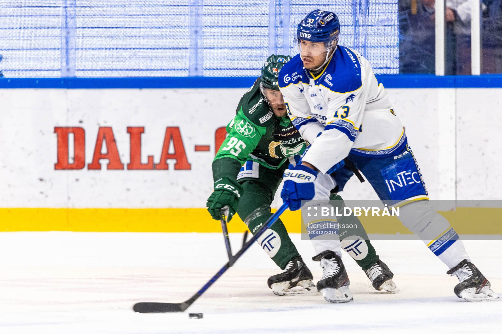 Färjestads Jacob de la Rose och Leksands Jon Knuts