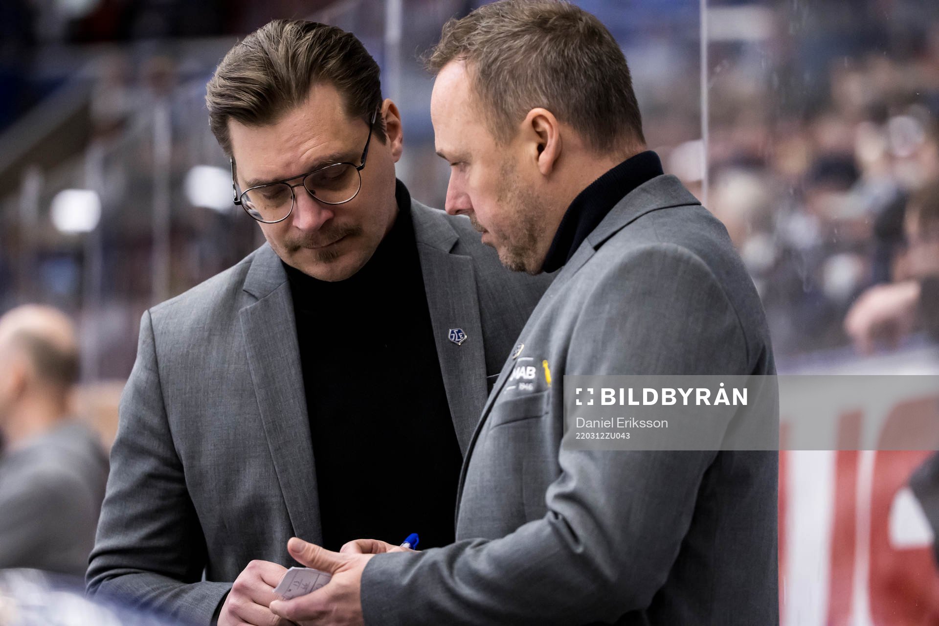 Leksands tränare Björn Hellkvist och assisterande