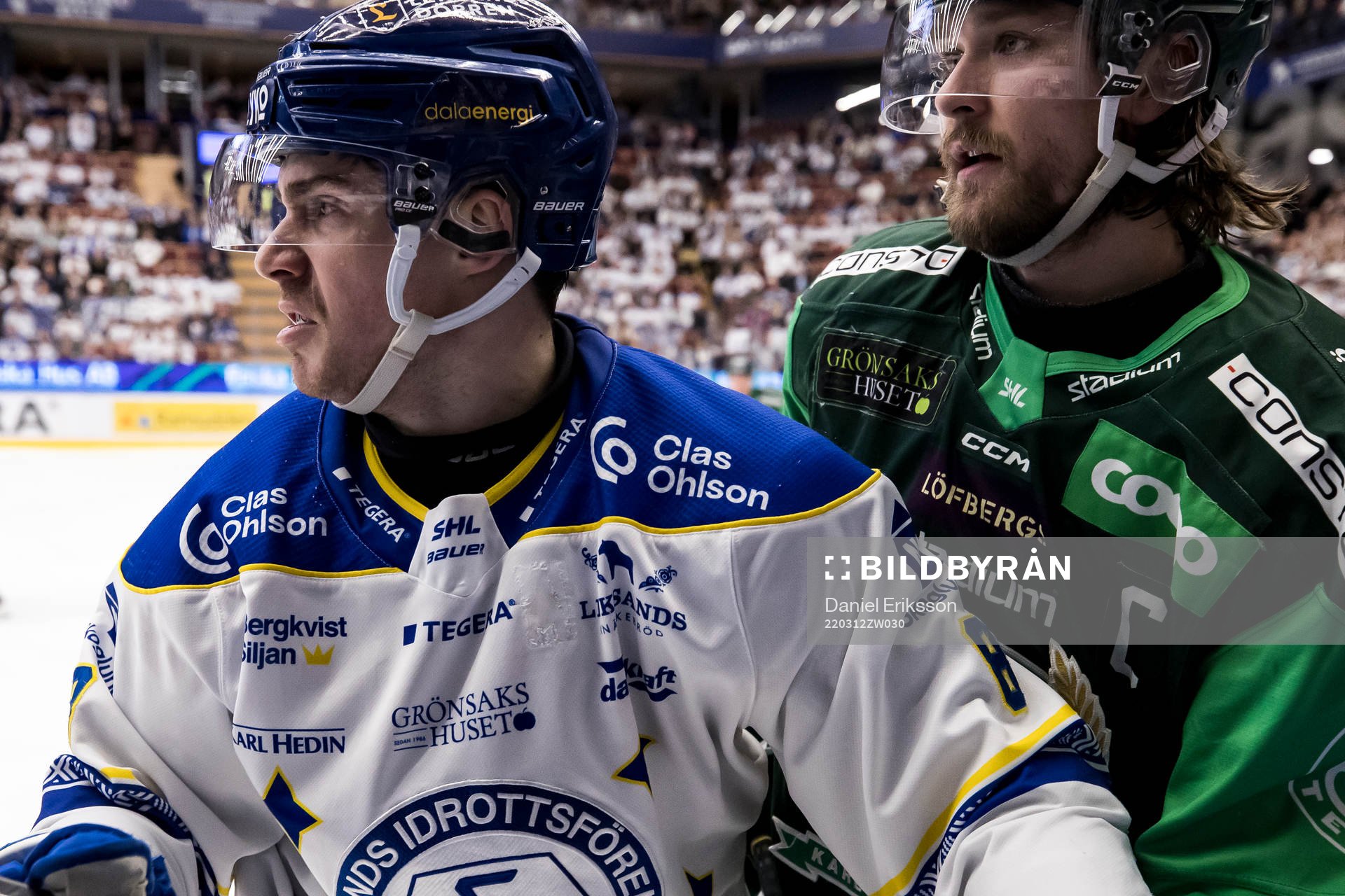 Leksands Matt Caito och Färjestads Linus Johansson