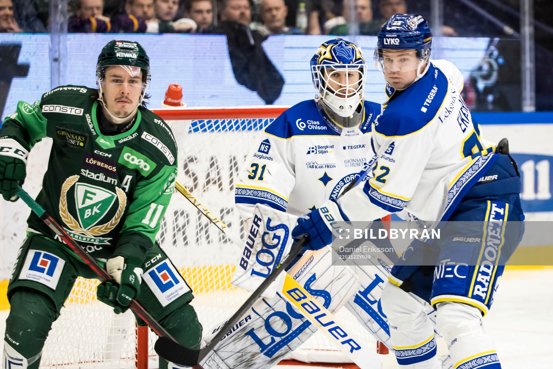 Färjestads Joakim Nygård och Leksands Tobias Ekberg