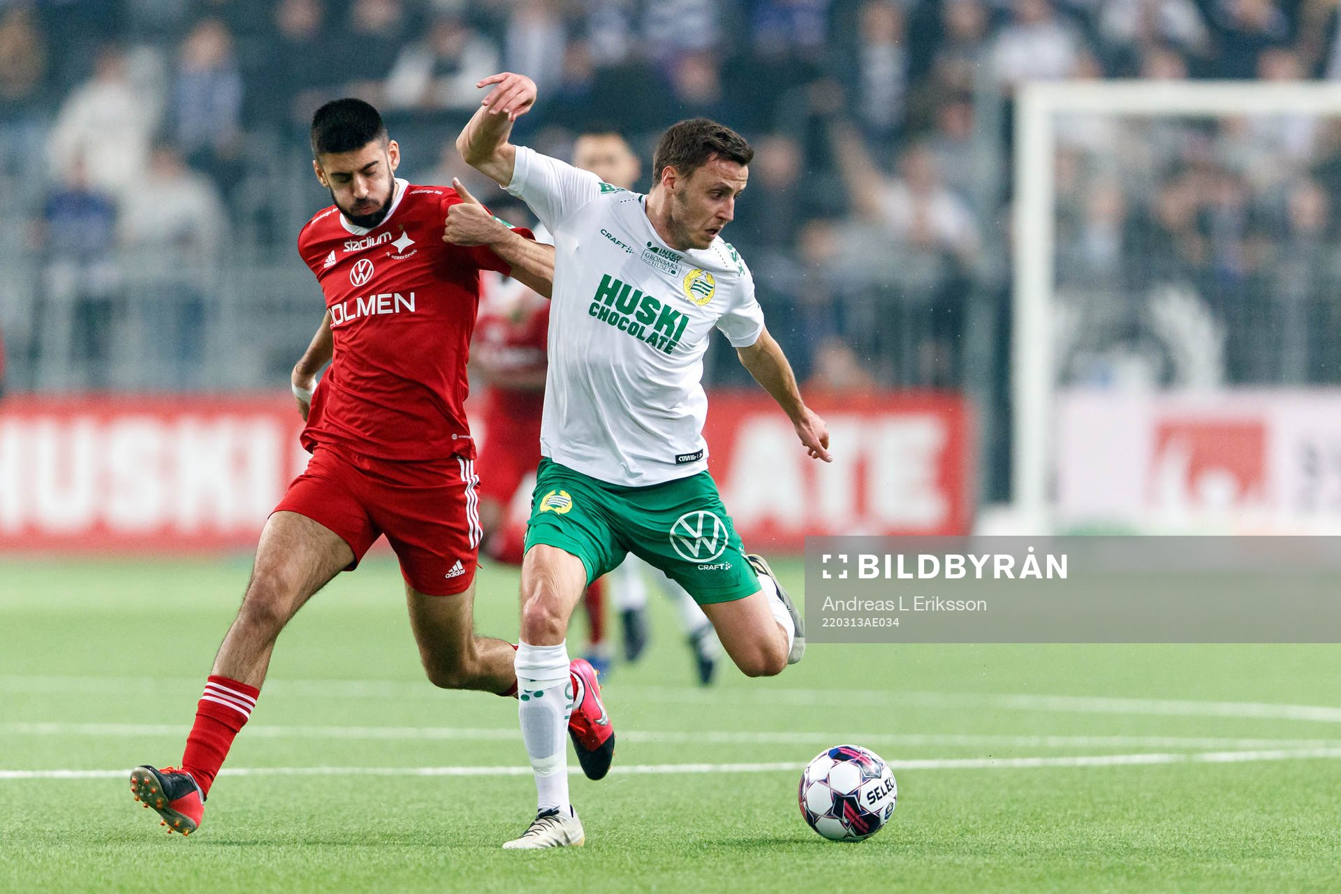 IFK Norrköpings Kristoffer Khazeni och Hammarbys Jeppe