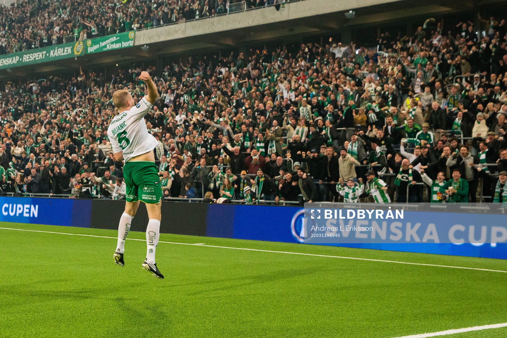 Hammarbys Darijan Bojanic jublar