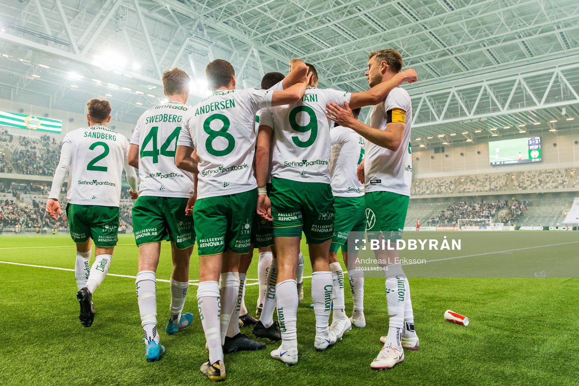 Hammarbys Astrit Selmani jublar
