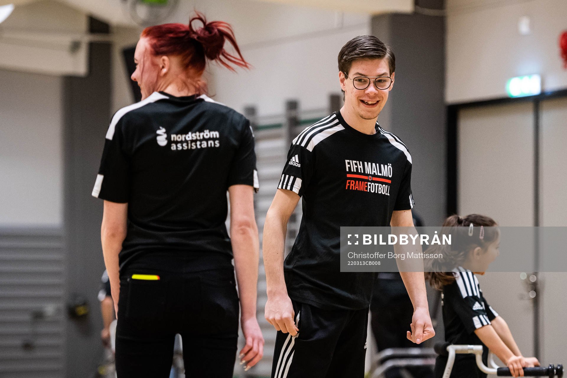 Tränare Tina Höjklint och Isaac Callegari