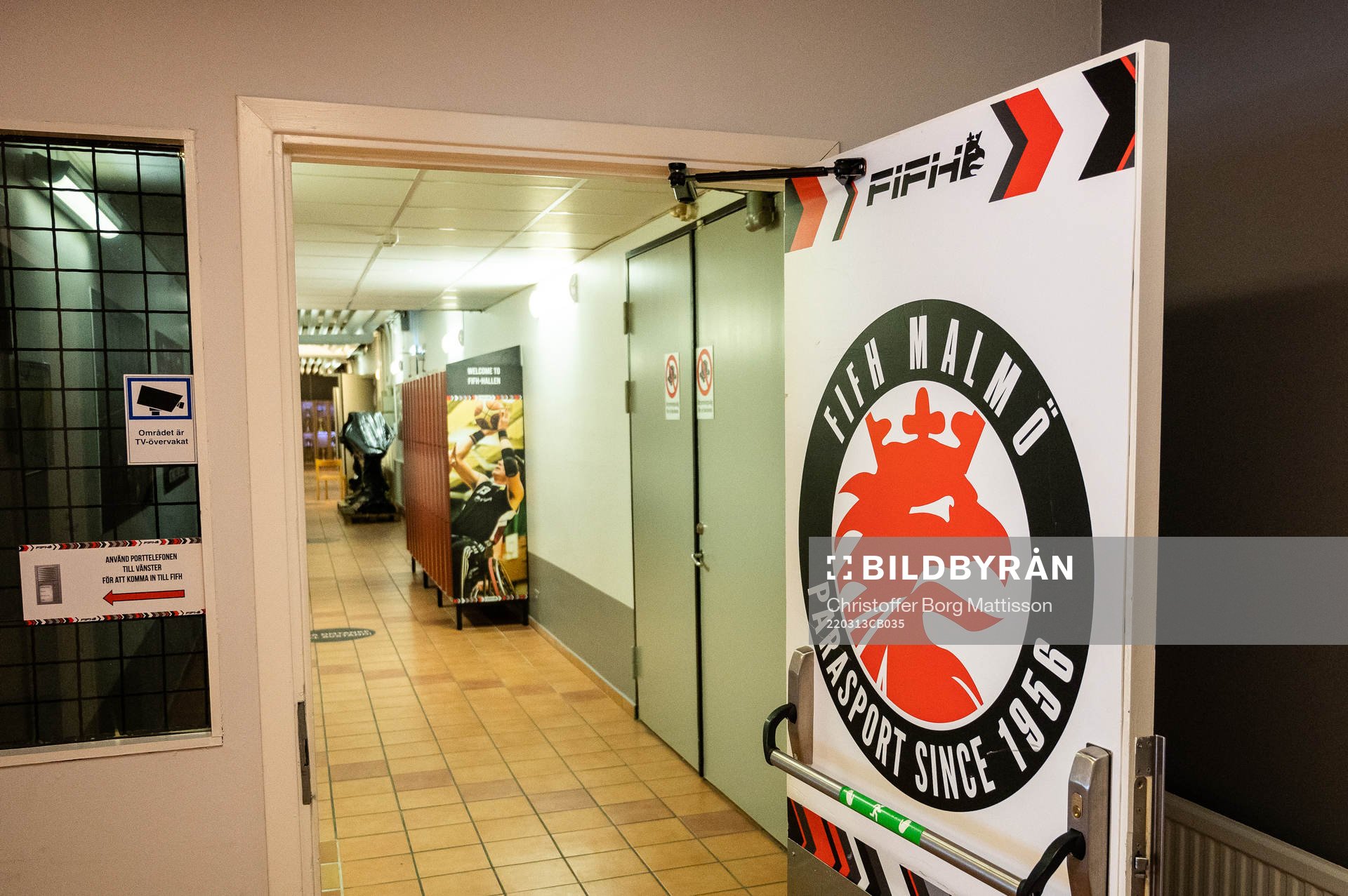 Interiör vy över entrén till FIFH-hallen