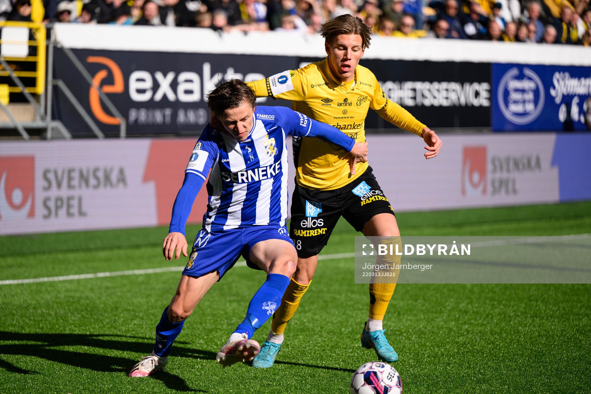 IFK Göteborgs Simon Thern och Elfsborgs Noah Söderberg