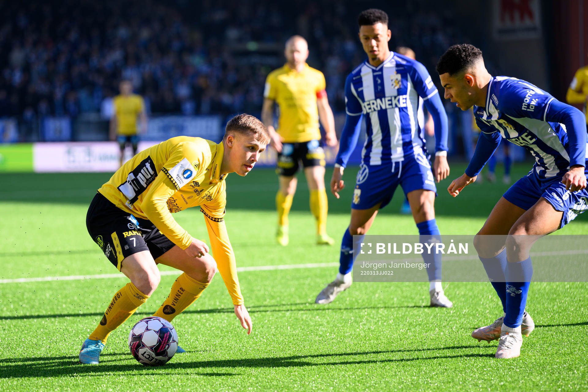 Elfsborgs Jacob Ondrejka och IFK Göteborgs Alexander Jallow