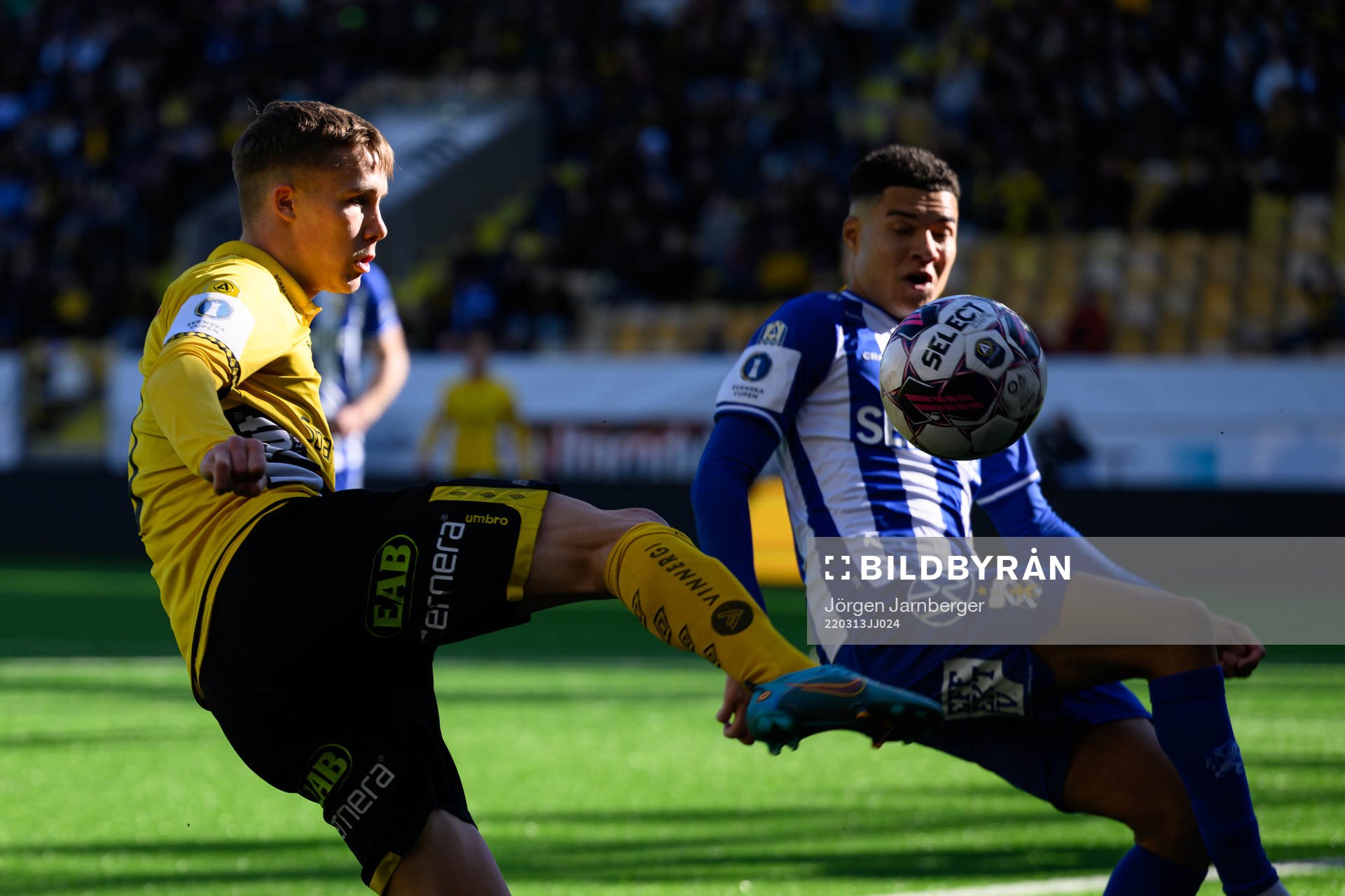 Elfsborgs Jacob Ondrejka och IFK Göteborgs Alexander Jallow