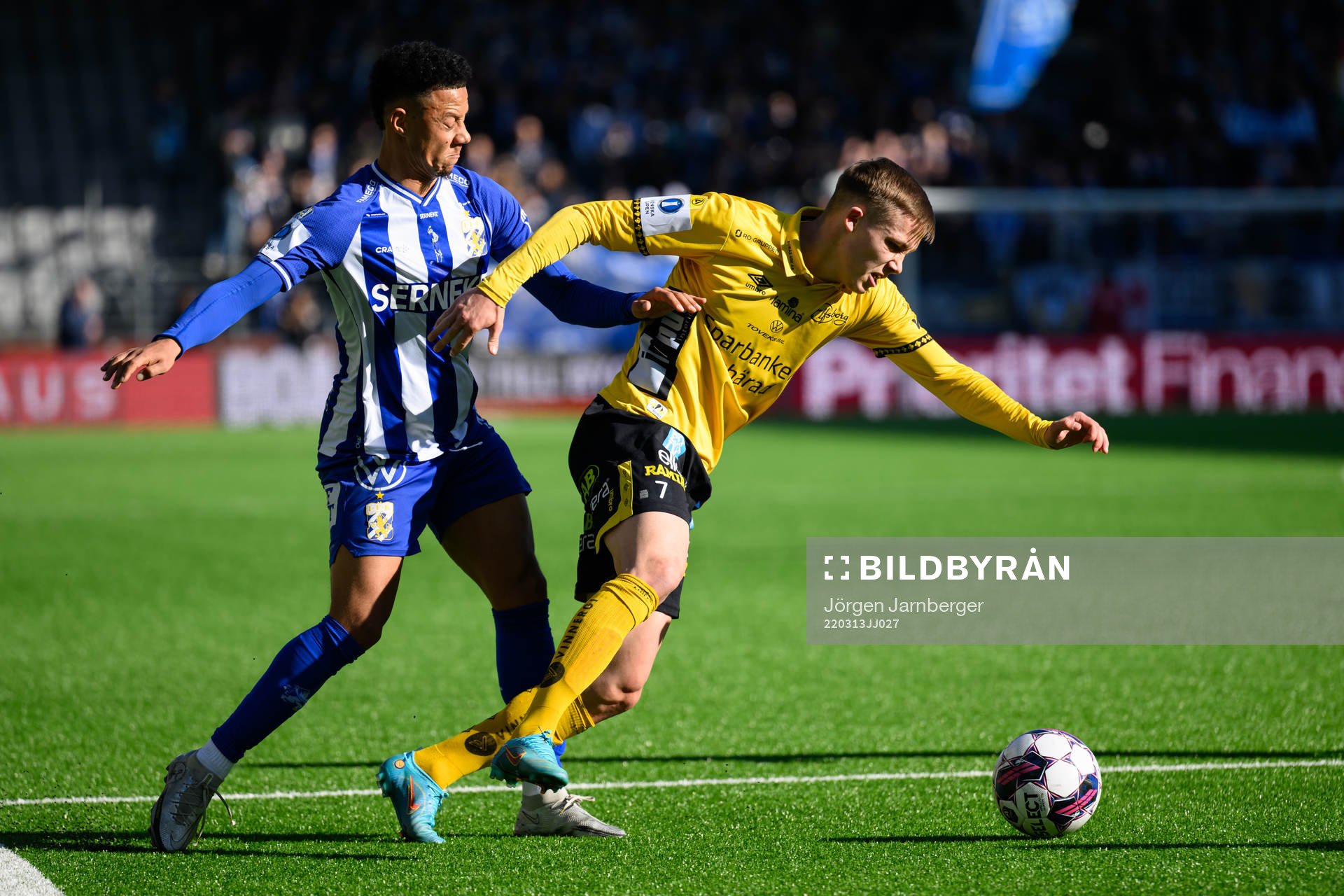 IFK Göteborgs Tobias Sana och Elfsborgs Jacob Ondrejka