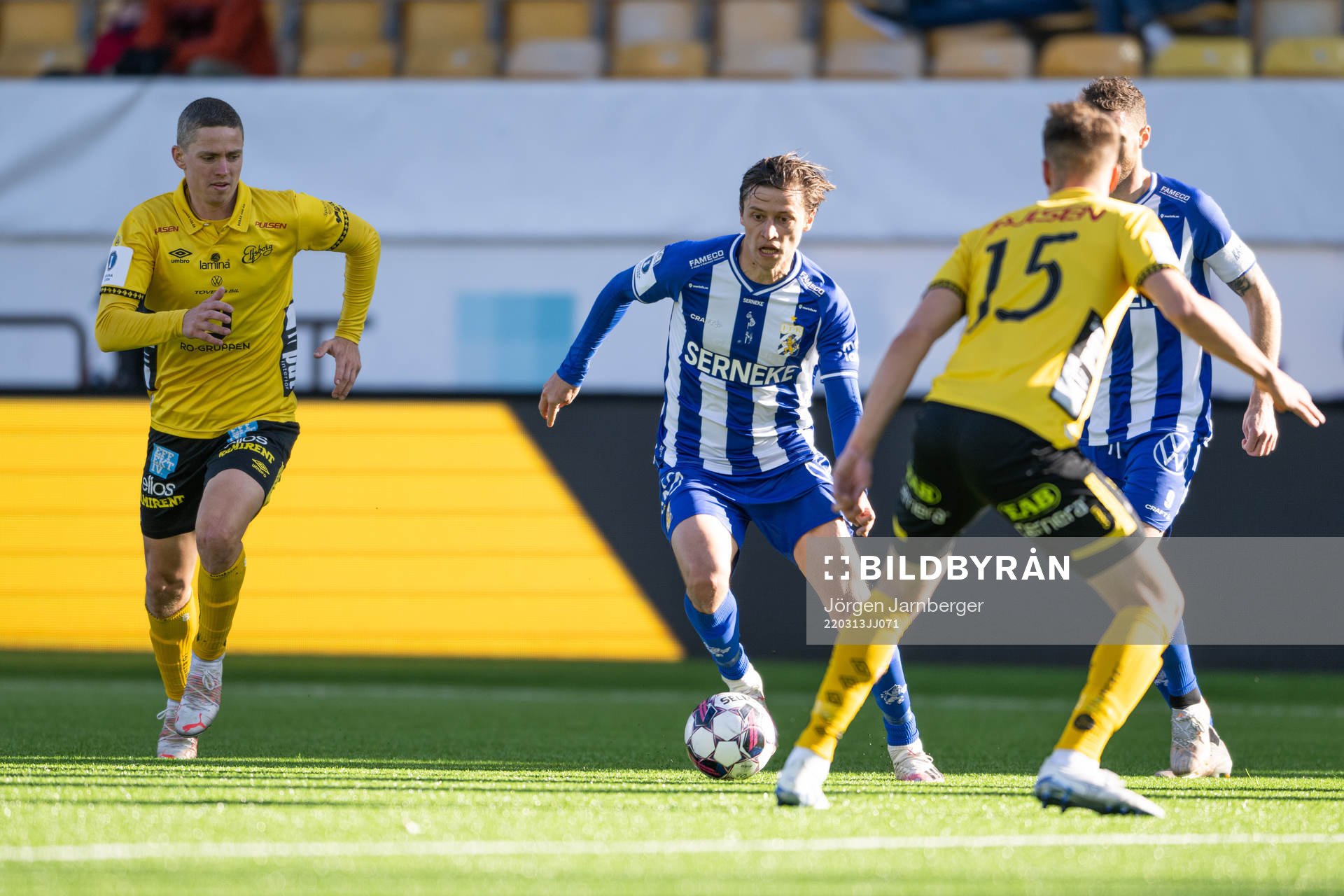 Elfsborgs André Ibsen Rømer och IFK Göteborgs Simon Thern