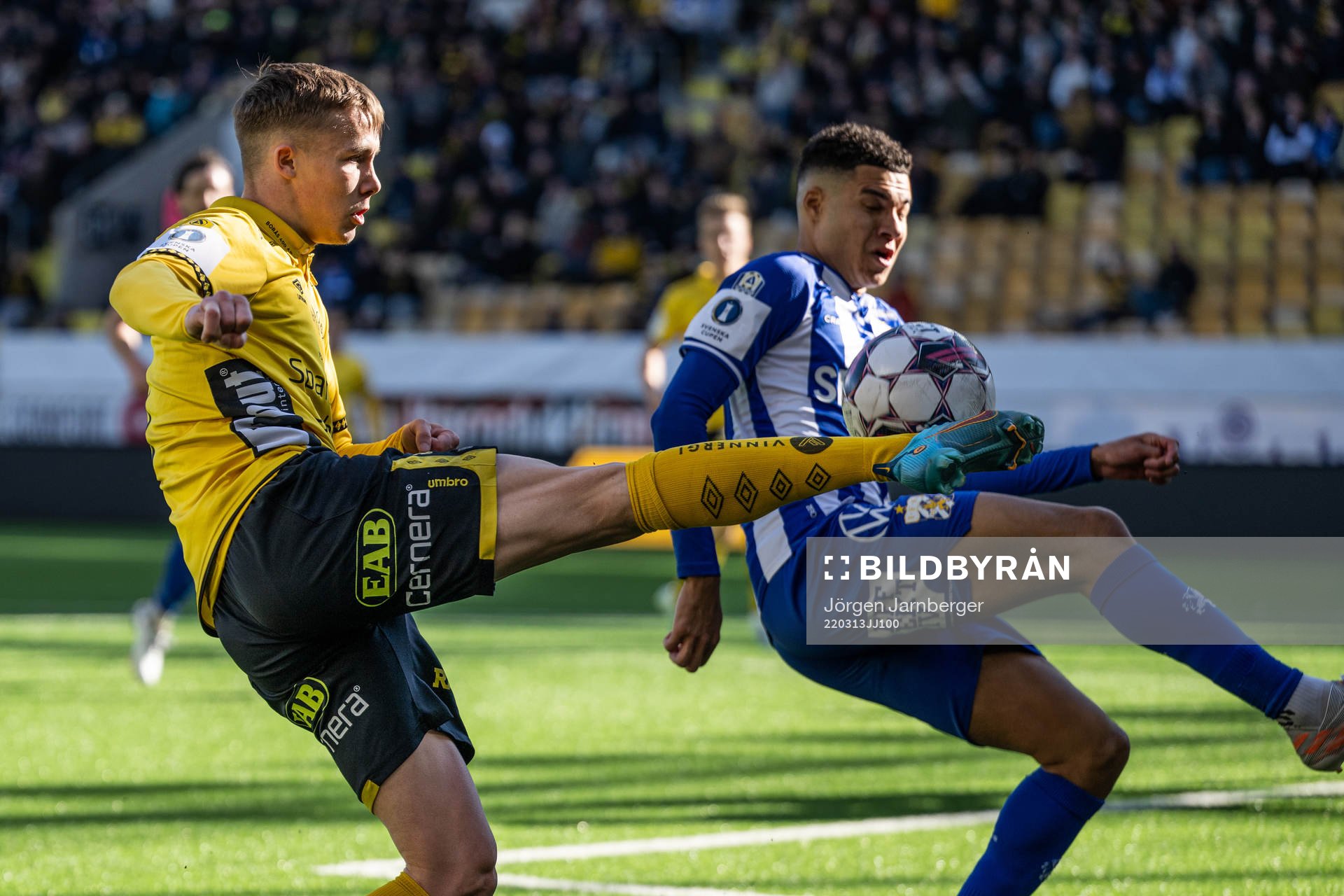 Elfsborgs Jacob Ondrejka och IFK Göteborgs Alexander Jallow