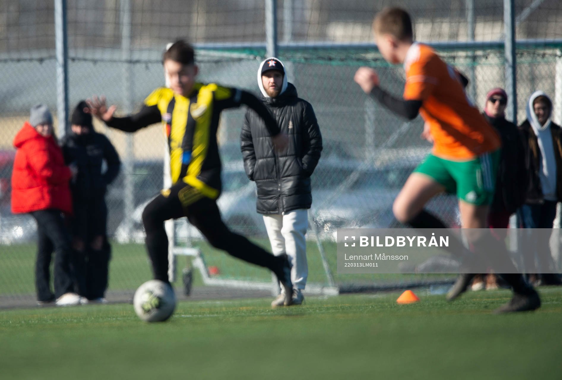 IFK Hässleholms tränare Mikael Molina Cruz  i matchen