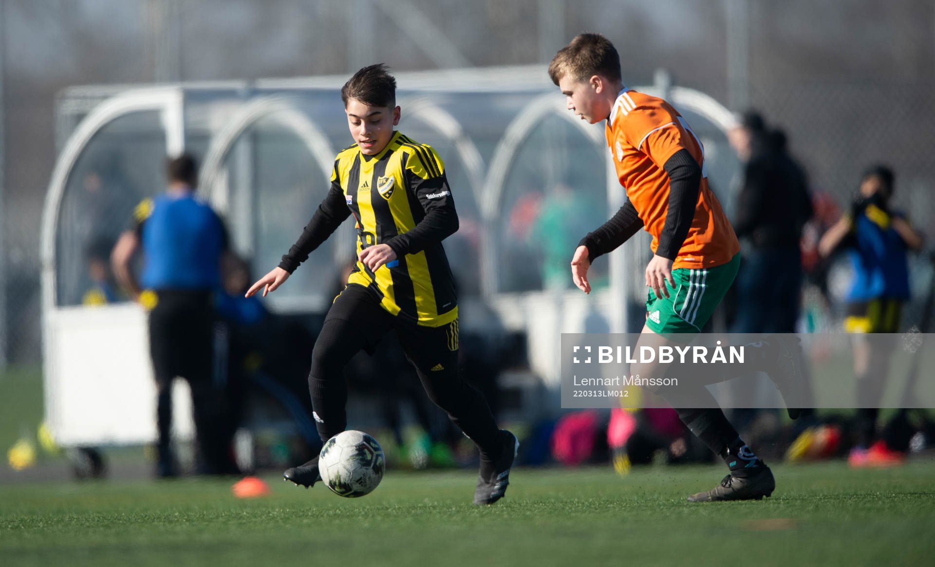 i matchen för U13 mellan IFK Hässleholm och Wä IF i