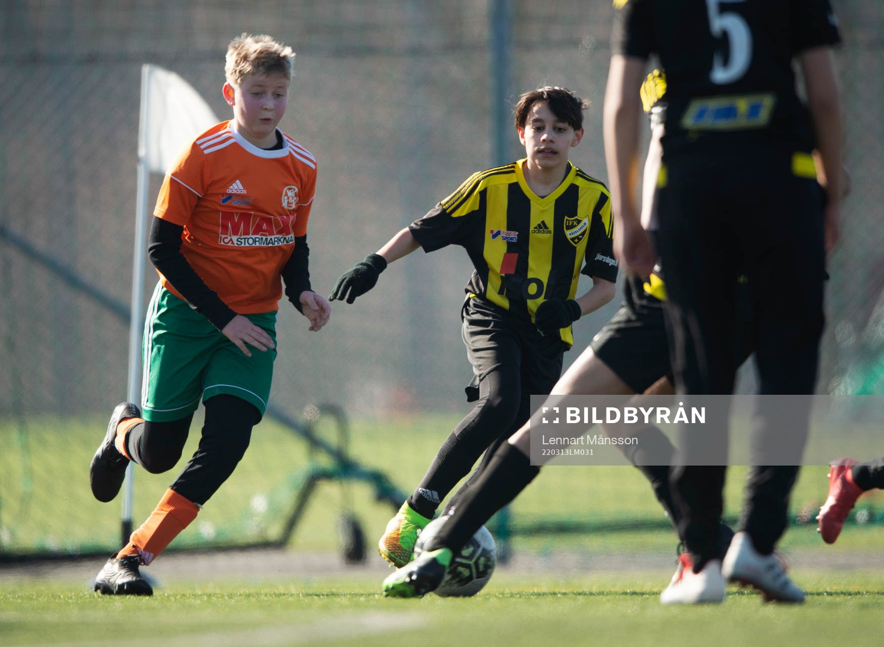 i matchen för U13 mellan IFK Hässleholm och Wä IF i