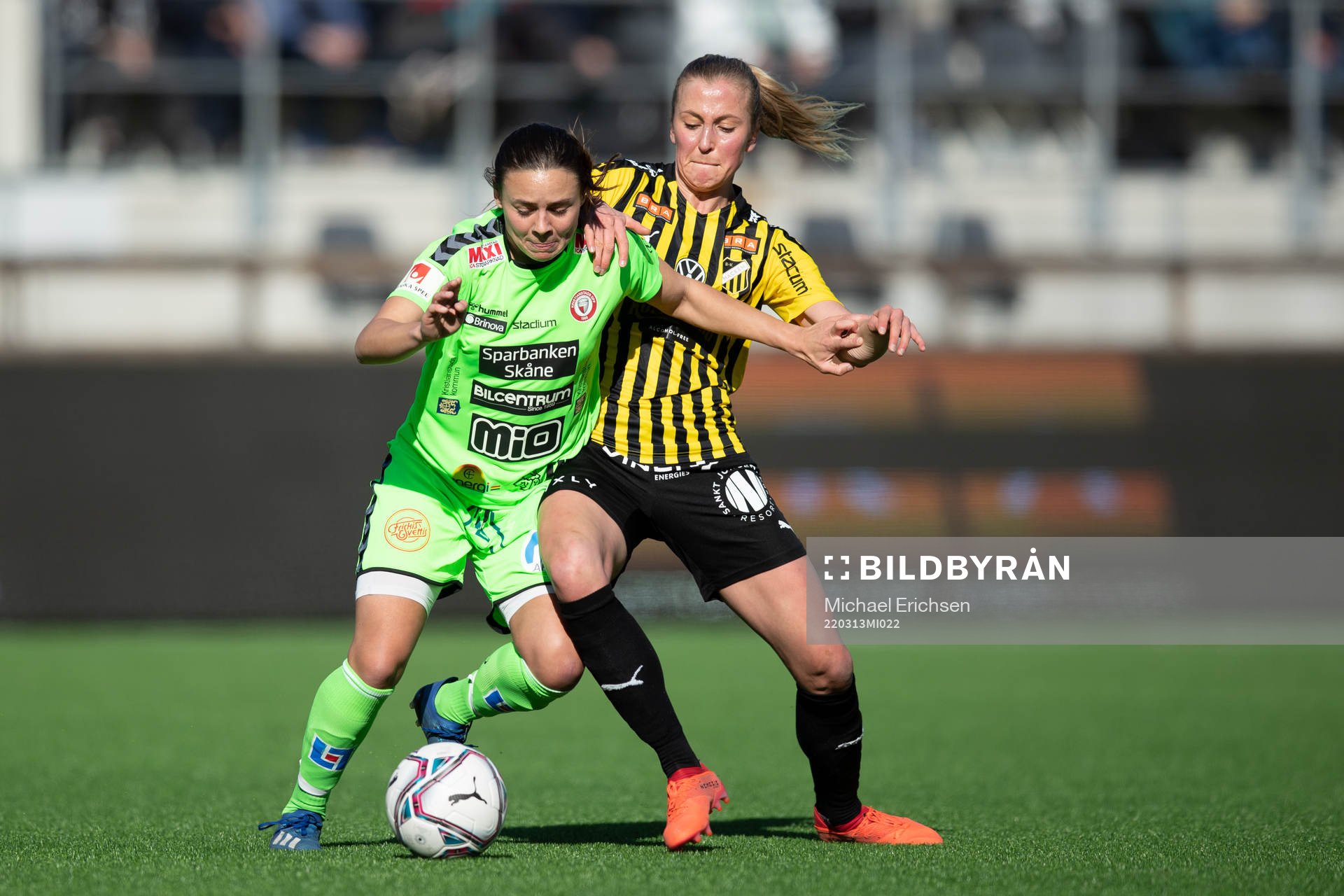 Kristianstads Alice Nilsson och Häckens Julia Karlernäs