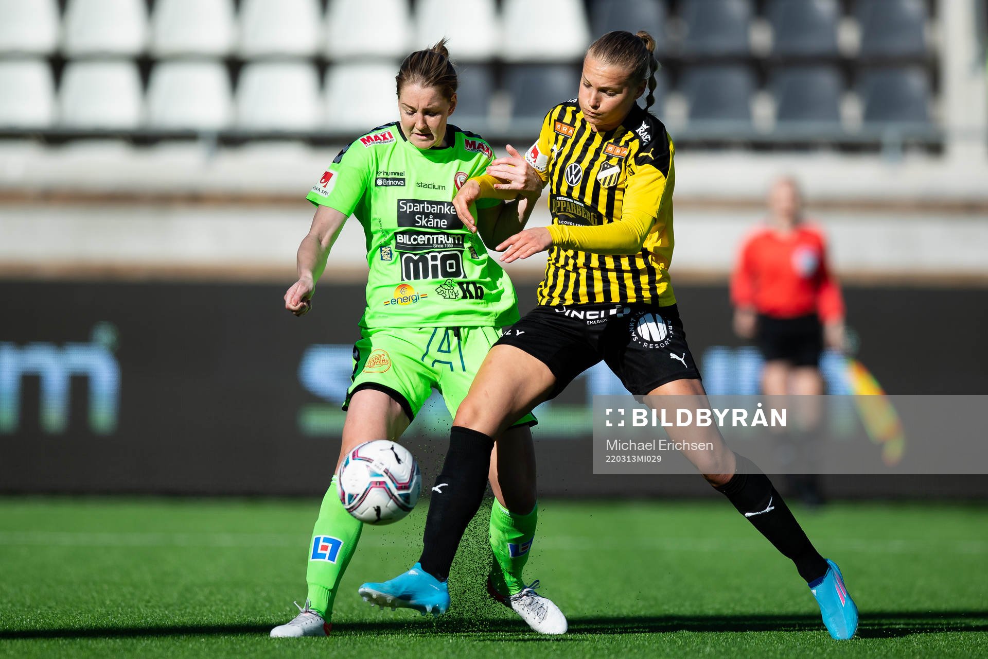 Kristianstads Mia Carlsson och Häckens Stine Larsen