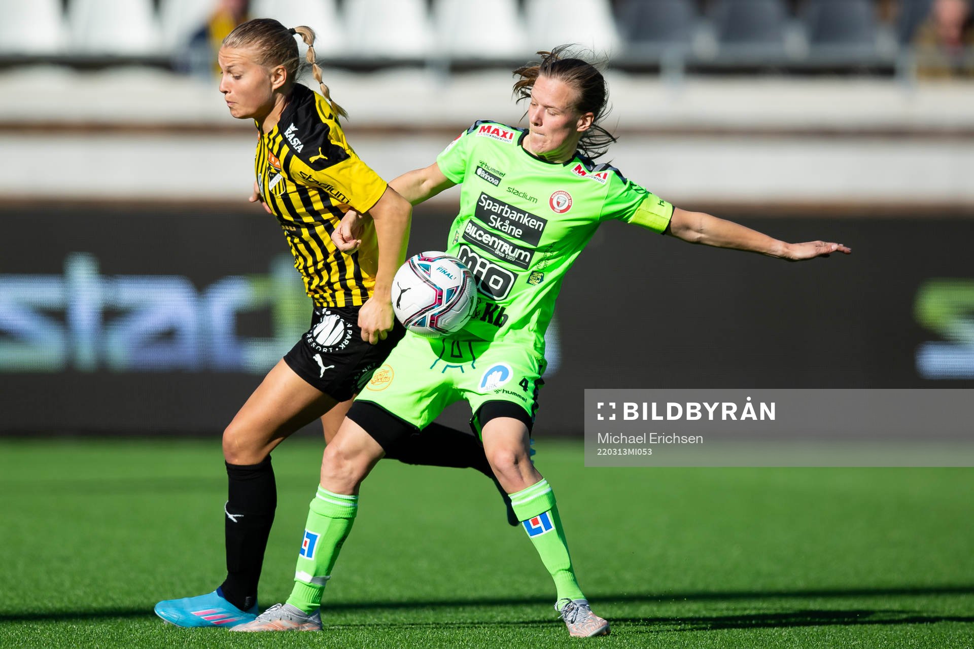 Häckens Stine Larsen och Kristianstads Michaela Wilhelmina