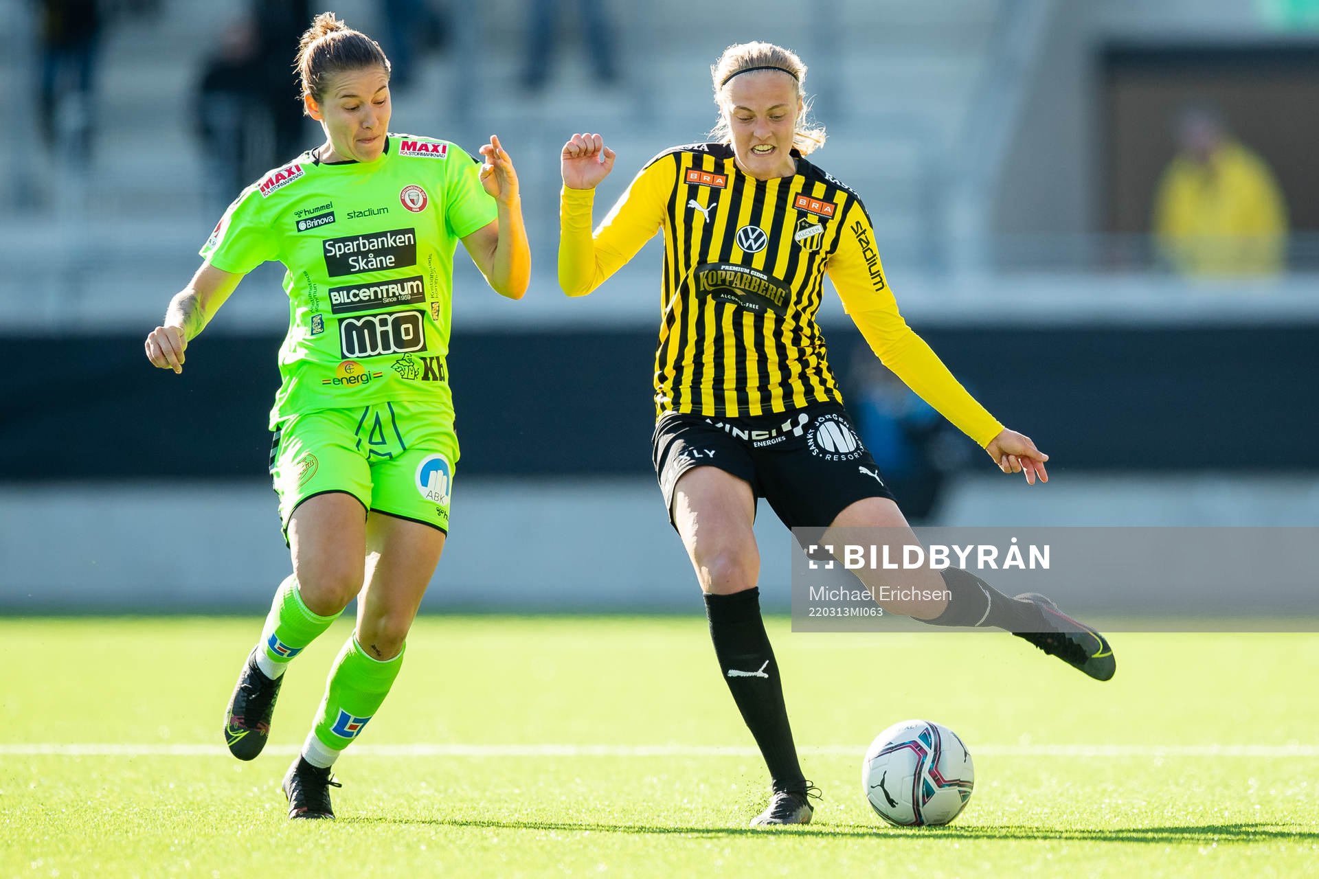 Kristianstads Tabitha Tindell och Häckens Elma Junttila