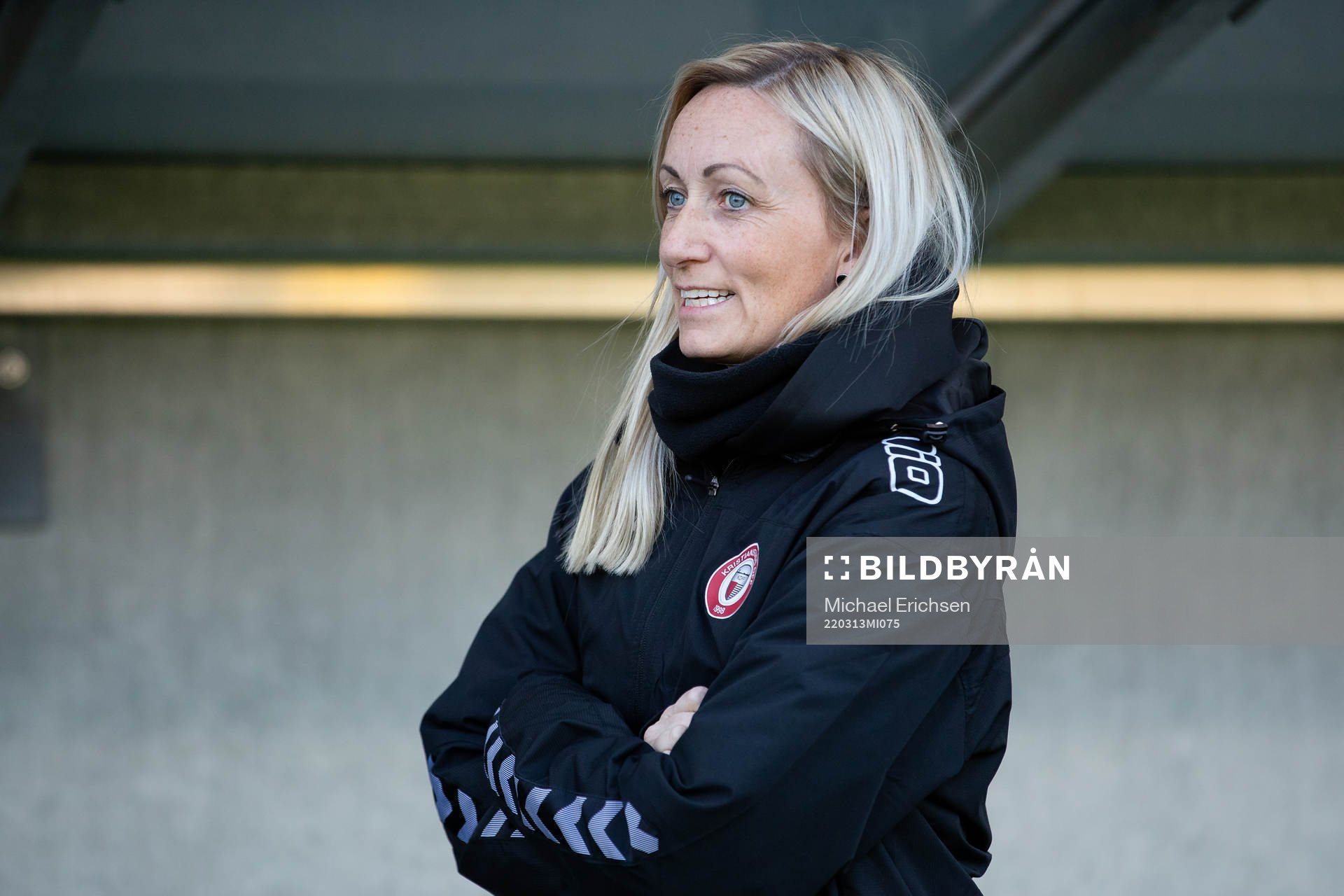 Kristianstads tränare Elisabet Gunnarsdóttir innan