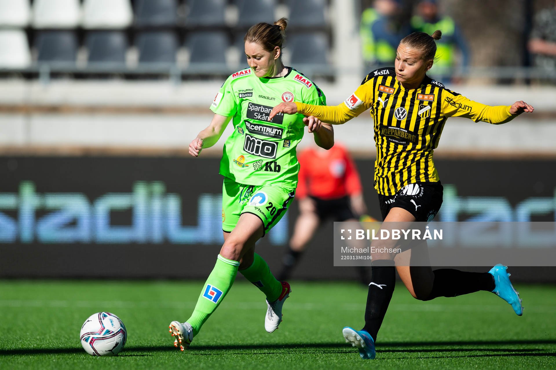 Kristianstads Mia Carlsson och Häckens Stine Larsen