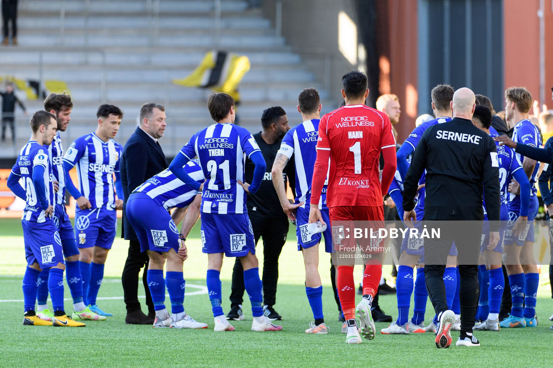 IFK Göteborgs spelare samlas