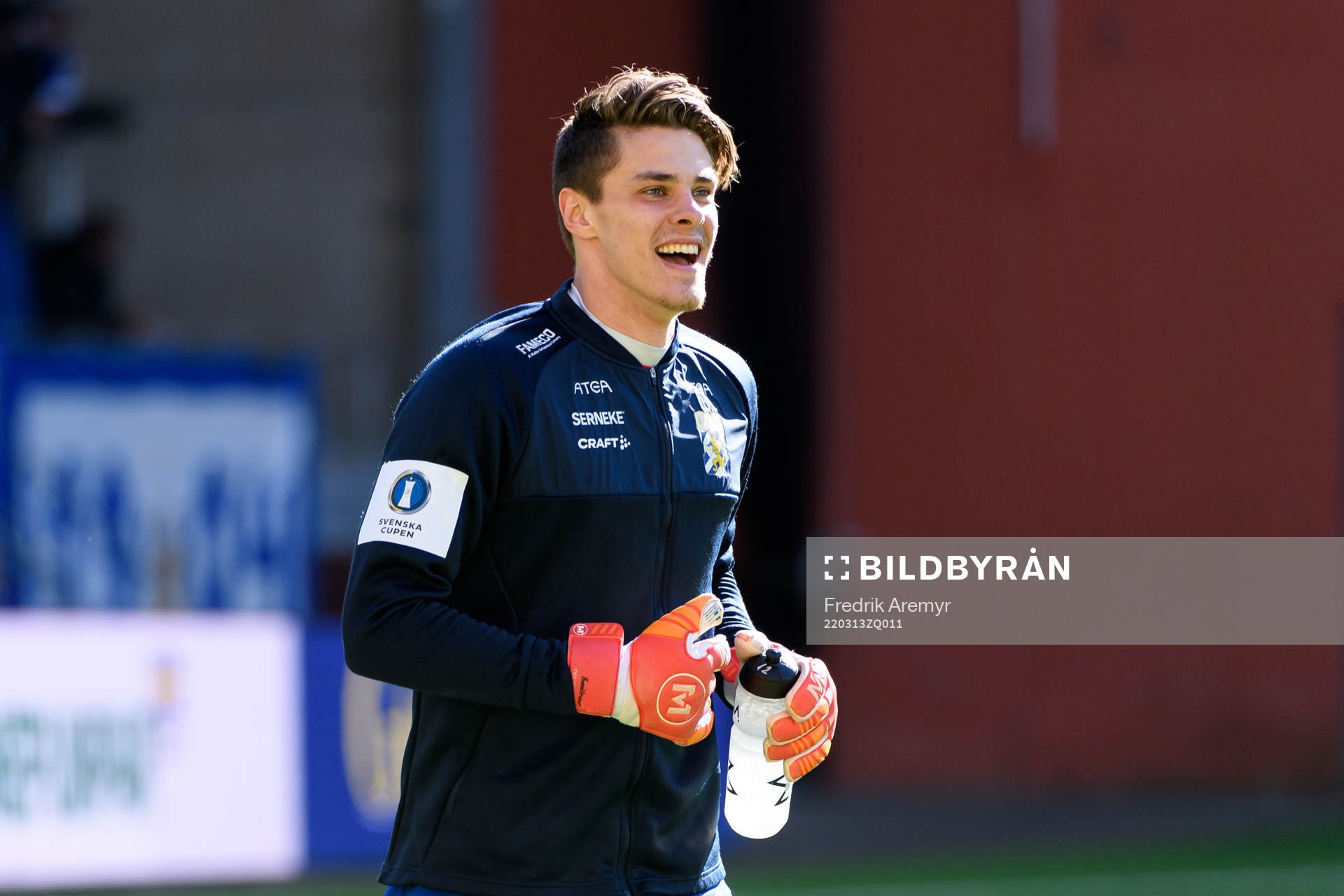 IFK Göteborgs målvakt Adam Ingi Benediktsson innan