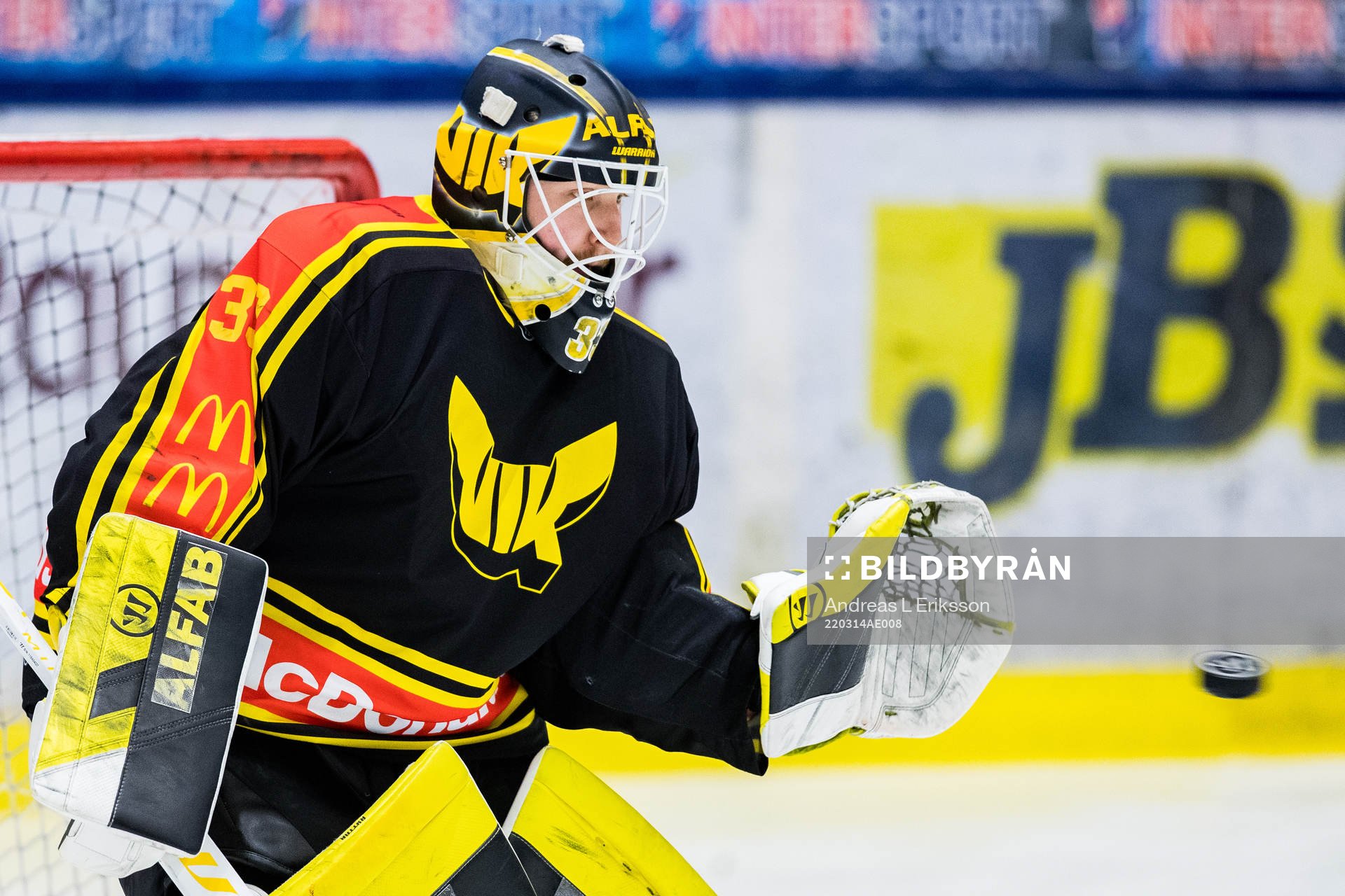 Västerås målvakt Linus Ryttar