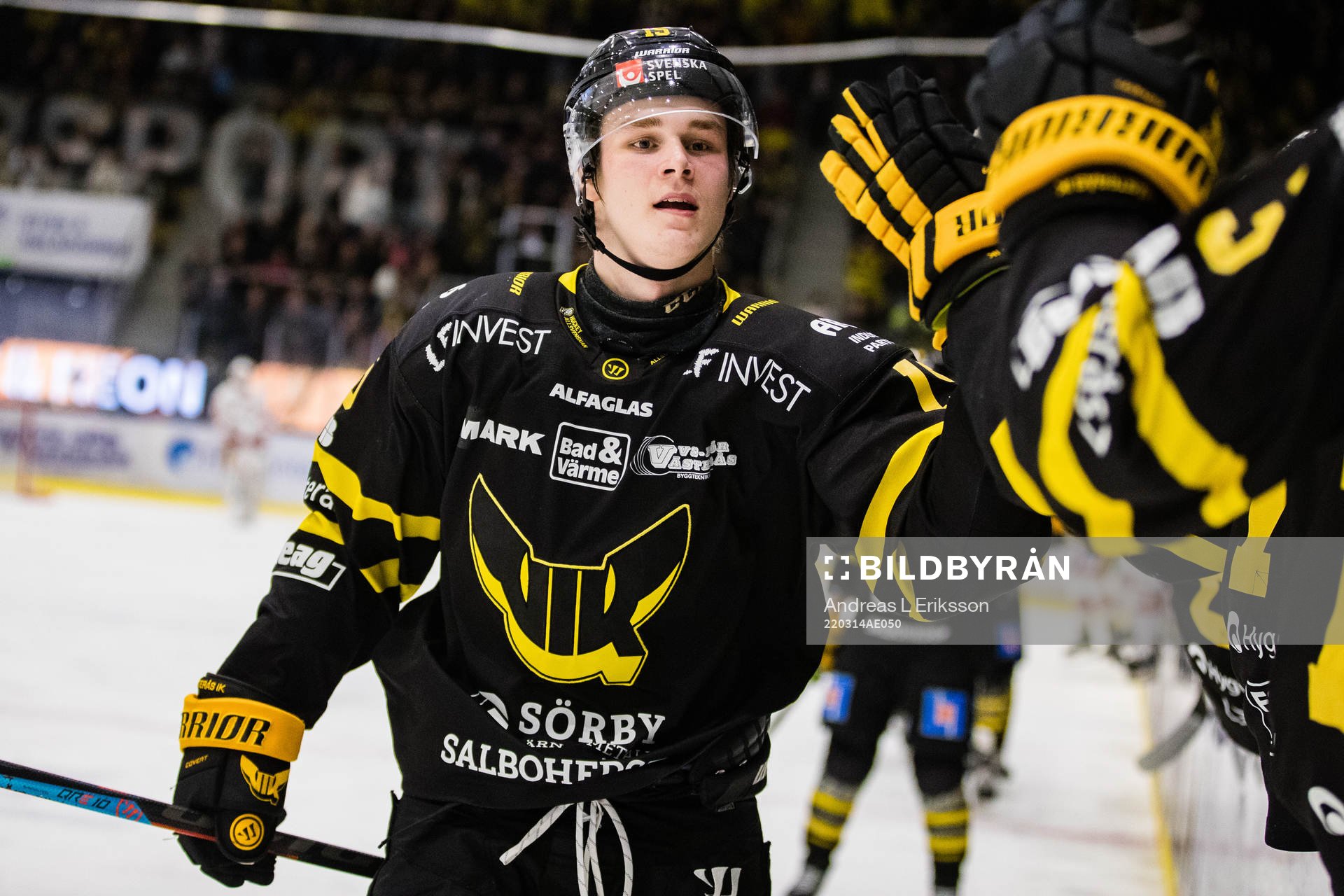 Västerås Filip Wiberg jublar
