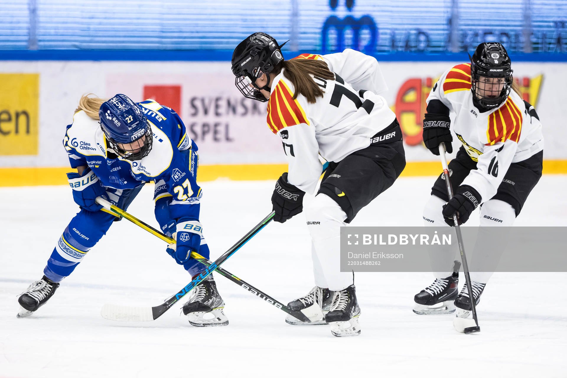 Leksands Katerina Bukolska och  Brynäs Sofia Ljung och