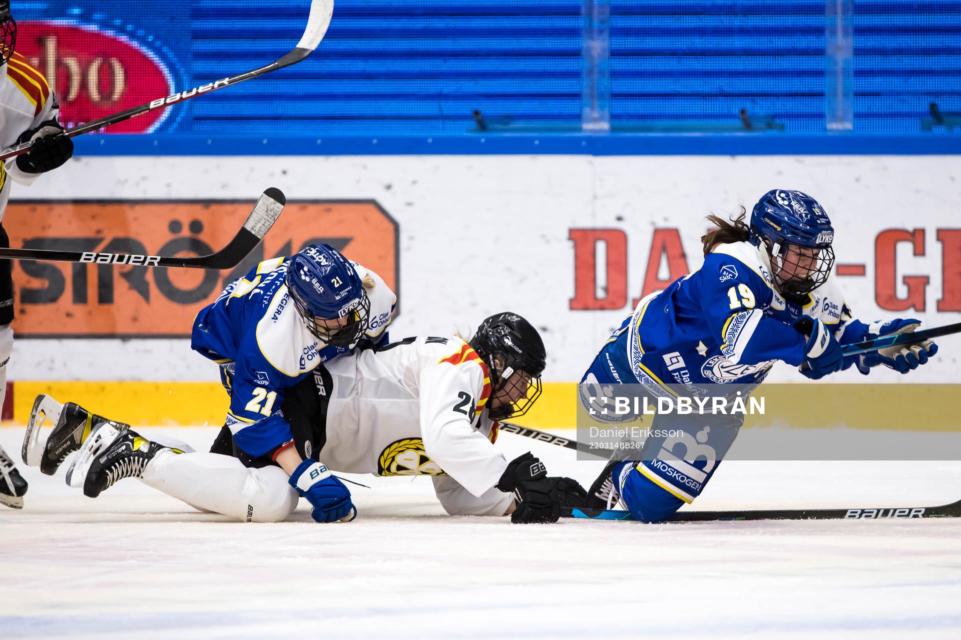 Leksands Tereza Vanisova och  Brynäs Jenny Antonsson och