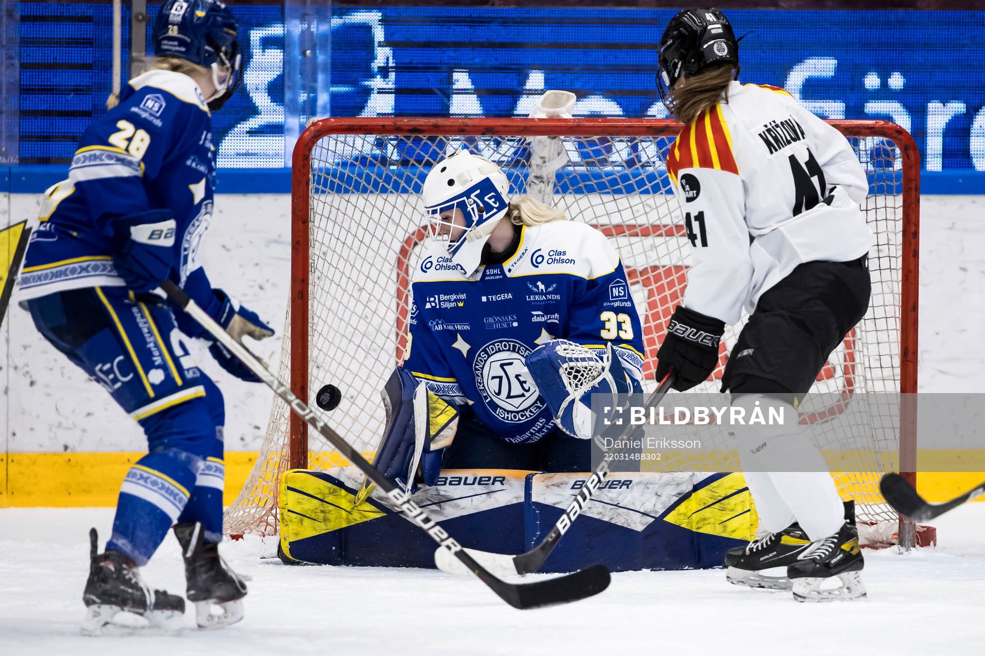 Leksands målvakt Amanda Johansson