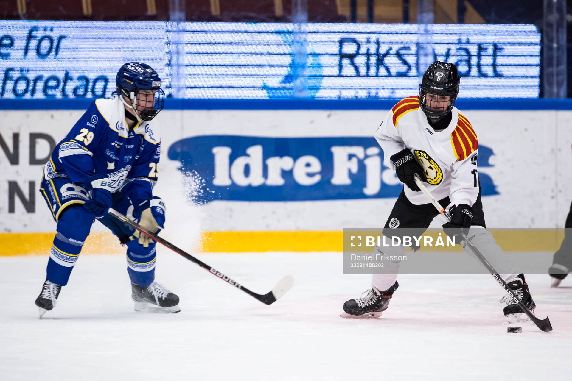 Leksands Paige Lindsey Agnew och  Brynäs Jaycee Gebhard