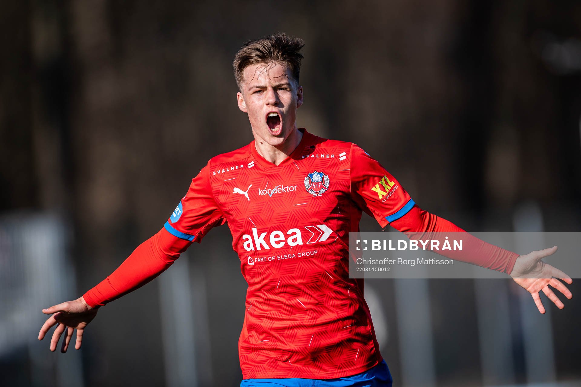 Helsingborgs Vilgot Carlsson jublar