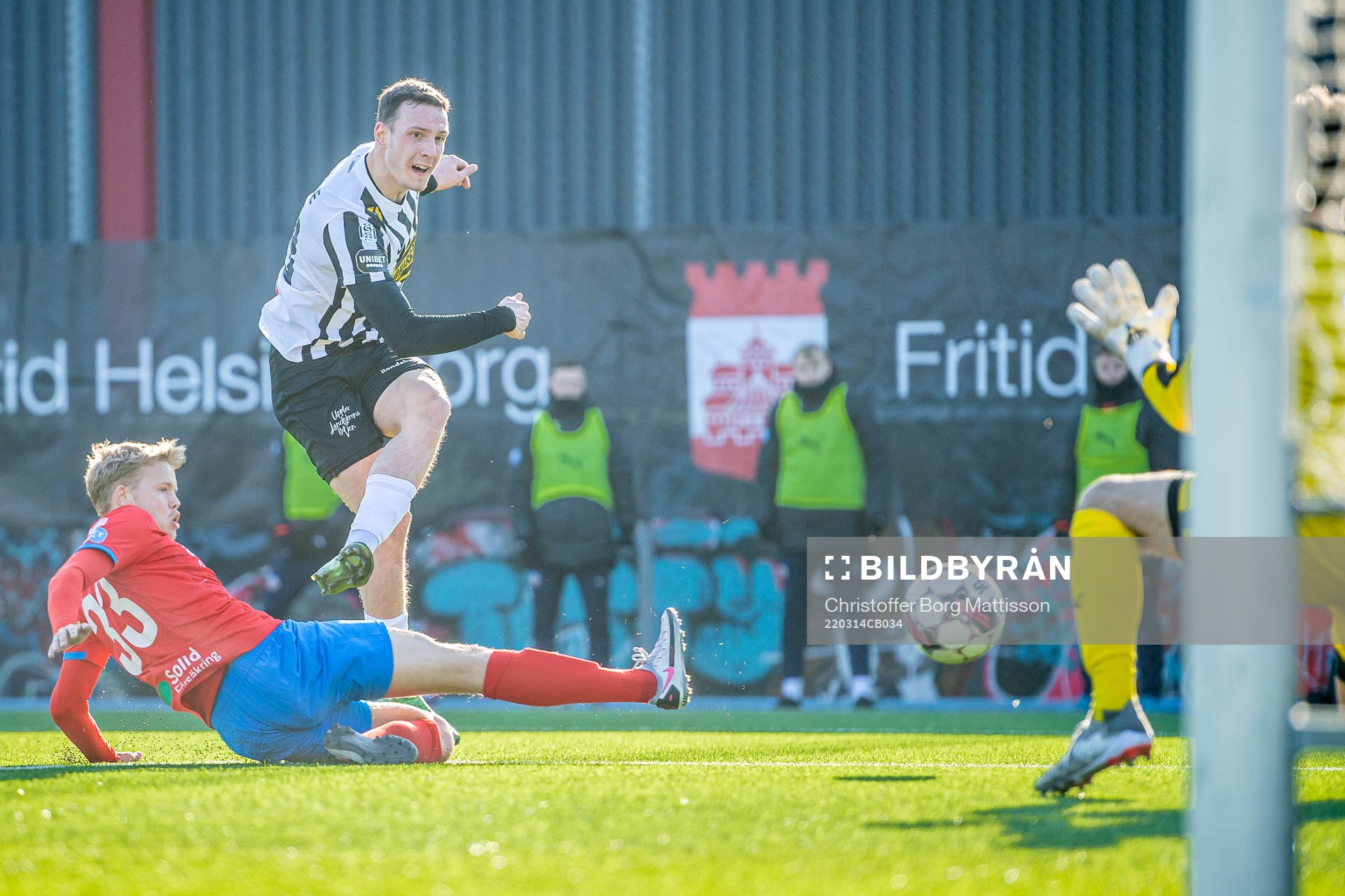 Helsingborgs Leo Jansson och Landskronas Viktor Ekblom